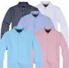 Nowa Sprzedaż Słynne Customs Fit Casual Sukienka Koszule Popularne Golf Haft Pony Business Polo Bluzka Męska Długie Rękaw Odzież Zamów