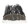 5pcllot Afro Kinky Curly Lace Frontal zamknięcia Brazylijskie dziewicze ludzkie włosy Nautral Black 130 Remy Swiss Lace Fronts for Black 7079343
