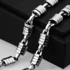 Wholesale 316L Stainless Steel Fashion Jewelry Curb Link Box Chain Necklace For Men Gold Silver 55cm*0.9cm