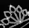 Kız Taçları Rhinestones Düğün Takı Gelin Başlıkları Doğum Günü Partisi Performans Pageant Crystal Tiaras Düğün Accessor7285520