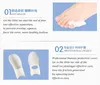 Nouveau 1 paire pied pouce Gel Silicone Bunion correcteur gros orteil séparateurs lisseur épandeur outil de soin des pieds Hallux Valgus Pro masseur