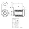 10x28mm Arcade Machine Porta Contanti Cassetta degli attrezzi Tubolare Cam Lock Cabinet Door Atom Lock Con 10 Stesse Chiavi Per Arcade Jamma gioco