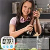 Digitaler Küchentimer mit hochwertiger magnetischer Rückseite zum Kochen, Backen und mehr (LCD-Display, lauter Alarm, Countdown), DHL-KOSTENLOS