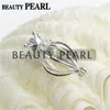 Crown Medaillon Love Wish Pearl Gifts Fine Sterling 925 Silver Cage Hanger Charm Mountingen 5 stuks