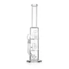 "Circ Stack" Triple Chamber Stacked Circ Perc Oil Rig glass water pipe With 18.8mm male Joint