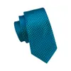neck Ties for Men Fashion Silk Ties Jacquqard Woben Silk Nectktie Pocket Square Cufflinks Set N-1610274E