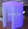 Belo octógono LED LED Photo Booth Backdrop Selfie Station Photo Photo Print Mudando com cortinas dobráveis