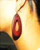 Vintage Drop Hoop Wood Earring Eenvoudig snijwerk DIY Fashion Huggie Oorbellen handgemaakte Dames Gloednieuwe aankomst kerstcadeaus Korting 30 stks/partij