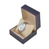 Högkvalitativt hållbart nuvarande presentförpackning för armband Bangle smycken Watch Box293r