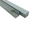 10 x 1m sets / partij geanodiseerd zilver vierkant geëxtrudeerd LED-aluminium kanaal voor SMD5630 vloeren of wandverlichting