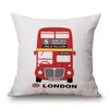 London Royal Guard Cushion Cover Euro Pillow Case Union Jack Funda Cojin Letters Cojines Soffa Stol Almofadas