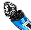 Kemei KM-2801 220V Uppladdningsbar elektrisk rakapparat 3D Triple Floating Blade Heads Shaving Razors Face Care Män Beard Trimmer Barber Machine