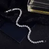 Högkvalitativ 4mm Cubic Zirconia Tennis Armband Bangles För Kvinnor Julklappar Nya Mode Lady Smycken Pulseras Mujer Mujer