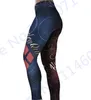 Rode Harleen Quinzel Rugby Baseball Trainingsbroek Harley Quin Yoga Workout Broek Blauwe Hardlooplegging Dames Fitness Tights208G