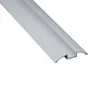 10 x 1m sets / partij platte aluminium profiel led strip licht en al6063 t6 led alu kanaal voor kabinet of keuken led-verlichting