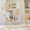 Criativo Liga Ramos Pendurados Castiçal de Cristal Decoração de Casa Pingente Castiçais Candelabros Centrais De Casamento