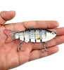 1pc Levensechte vissen lokken 6 segment Swimbait Crankbait Hard aas 10cm 18g Artifical lokt visgerei