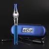 Ego wax vaporizer vape pen e cig ego-t 1100mah 510 battery with glass globe M6 atomizer tank zipper case kit