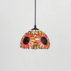 Mediterrane Sunflower Dining Room Hanglamp Tiffany Glas Restaurant Corridor Hallway Hanglampen Hallway Balconsion Hanging Lighting