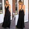 Hot Europe Fashion Women's Sexy Bandage Long Dress Lady's V Neck Backless Clubwear Dress Female Cocktail Party Dresses 15 Colors