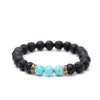 8mm Lava Rock Beads Charm Bracelets Beaded For Men Women Natural Stone Strands Bracelet Jewelry Fashion Accessories