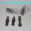 Ferramentas de mão Titanium Nail Kit GR2 Domeless 6 em 1 10mm 14mm 19mm Bongo conjunto de ferramentas de carboidrato Cap Dabber Frasco de Slicone para tubos de água de vidro