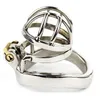 Smaller Stainless Steel Belt Cock Lock Cage Device Top Quality Metal Strap On Sex Products For Men5163352