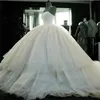 2017 Recién Llegado de Vestidos de Novia Atractivos vestido de Bola Princesa Vestido Formal de Moda Blanco/Marfil Elegante Vestido de Novia Sin Tirantes