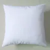 (50 stks / partij) Effen Wit DIY Blanco Sublimation Kussensloop Poly Kussensloop 150GSM Stof 40cm Square White Pillow Case voor DIY Print / Verf