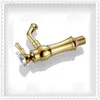 New Designed Polished Brass Bathroom Sink Faucets With Tap Rotatable/ Single Hole Sink Faucets Bathroom HS330