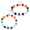 7 Chakra Healing Balance Beaded Bracelet Yoga Agate Tiger Eyes Amethyst Crystal Natural Stone Bracelets