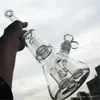 Becherglas-Bongs, dickes Glas, Wachs, Glas, Wasser, Bong, Bubbler, Rohr, vier UFO-Filter in Pfeifen, Bohrinseln, Quarz-Banger-Dab-Rig