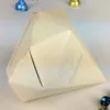4 Colors Pick--100pcs/lot Ivory Colors Diamond shaped Candy Box Wedding Favour Boxes Sweet Gift Box Wedding Favors and Gifts