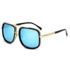 Mode carré hommes lunettes de soleil populaire unisexe coloré lunettes classique voyage fête en plein air Vintage métal lunettes de soleil UV400