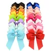 Baby Mädchen Schleife Haarnadeln Haarspange Ripsband Bögen mit Krokodilklemmen Kleinkind Pinwheel Cheer Bow für Kinder Haarschmuck YL617