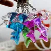 Dolphins floating bag pendant oil leak cartoon small gift creative key ring key ring aquarium gift KR349 Keychains mix order 20 pieces a lot