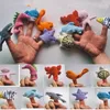 Velvet Ocean Animals Slippery Fish Finger Puppets 10pcs Set,Stuffed Dolls, Hand Puppets For Kids Educational Storyteller Props