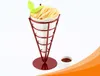 Corkscrew Iron potato chips french fries basket fries holder snack frame snack basket fried chicken French fries cup