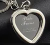6 models photo frame keychain alloy locket picture key ring heart pendants holders rings bag hangs fashion jewelry dropship