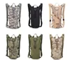 Camouflage Portable Water Bag Pouch Knapsäck Taktisk Ryggsäck Bike Cykel Vatten Blåsor Ryggsäckar Camping Vandring Hydration Packs påse