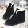 Mulheres Inverno Botas de Neve Quente Meninas Casual À Prova D 'Água Lace-Up Botas de Ankle Classic Outdoor Plano Alto Botas para Mulheres Tamanho 35-44 Shiping Grátis