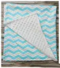 Baby In Manual Minky Blanket Stripes Interlaced Spädbarn Baby Spädbarn Chevron Packing Fashion Cart handgjorda mattor Nursery sängkläder