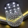 Modern Crystal Chandeliers Hanging Lamps Fixtures GU10 90~260V Led Living Room Dinning Room Crystal Ball Lighting LLFA