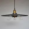 American Country Vintage 20th C. Fabriksfilamentreflektor Triple Pendant Lamp Spegelfodrad Suspension Lighting Gun-Black Loft Light