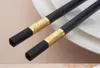 Högklassig El Alloy Chopsticks Home Anti-Scid Japanese Chopsticks Högtemperatur är inte möglig 10 dubbel installerad 27CM234L