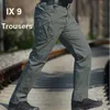 Spandex de algodão Feito Elástico IX9 Calças de Combate Ao Ar Livre Calças Caminhadas Homens Carga Calças Estilo Tático Calças Casuais