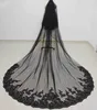 long black wedding veils