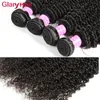 2017 Très Populaire Coiffure Kinky Curly Virgin Bundle Deals Bundles de Cheveux Brésiliens Doux Glary Tissage de Cheveux Humains Remy Hair Products