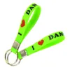 50PCS I Love Dance Silicone Bracelet Key Chain Perfect To Use In Any Benefits Gift for Dancer