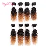 Brasilianska hårbuntar Human Hair Obre Brownbug 8bunds Loose Wave Bourgogne Color Weave Bundles Brazilian Human Braiding Hair K4809888